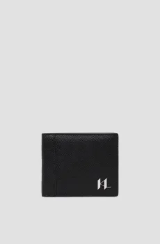 Мужской черный кожаный кошелек Черный ONESIZE Karl Lagerfeld A3M30182;999