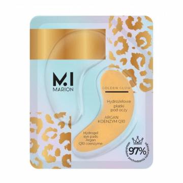 Гидрогелевые патчи для кожи вокруг глаз Marion Golden Glow Hydrogel Eye Pads Argan Q10 Coenzyme с арганом и коэнзимом, 2 шт Гидрогелевые патчи для кожи вокруг глаз Marion Golden Glow Hydrogel Eye Pads Argan Q10 Coenzyme с арганом и коэнзимом, 2 шт
