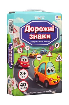 Настольная игра Strateg Дорожні знаки, от 3 лет (30934)
