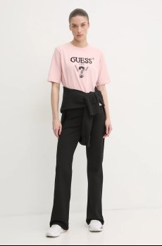 Хлопковая футболка Guess AURLIE