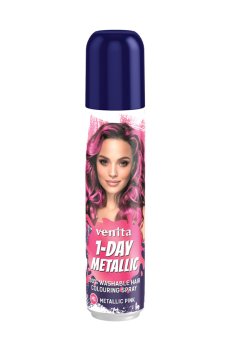 Оттеночный спрей для волос Venita 1-Day Metallic 1 Розовый, 50 мл