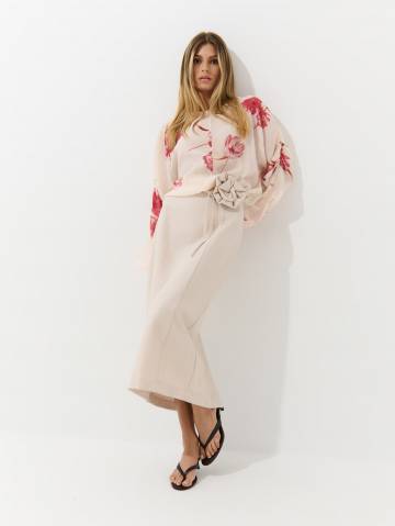 Mohito - Мідіспідниця - кремовий - 42