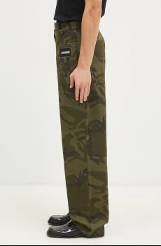 Хлопковые брюки Aries Camo Walking Trouser