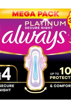 Гигиенические прокладки Always Platinum Secure Night, размер 4, 30 шт