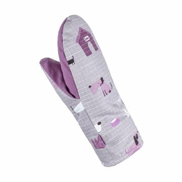 Перчатка кухонная Home Line Гав-гав, серо-сиреневая, 16*28 см (полупанама) (179704) Перчатка кухонная Home Line Гав-гав, серо-сиреневая, 16*28 см (полупанама) (179704)