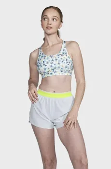 Женский белый топ с узором KINVARA BRA TOP Белый XS Saucony SAW800529-SUM1