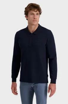 Мужское темно-синее поло Синий L Pierre Cardin PC.-C5 30775.3072