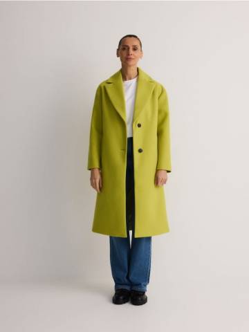 Reserved - LADIES` COAT - жовто-зелений - YH596-71X Reserved - LADIES` COAT - жовто-зелений - YH596-71X