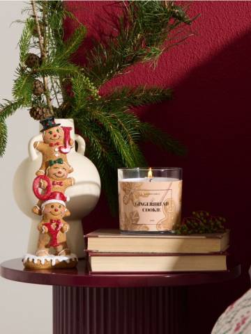 Ароматична свічка Gingerbread cookies - бежевий Ароматична свічка Gingerbread cookies - бежевий
