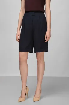 Женские темно-синие шорты Синий 34 BOSS 50471744;466