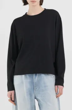 Женский черный лонгслив Черный XS Replay W3162 .000.22524P