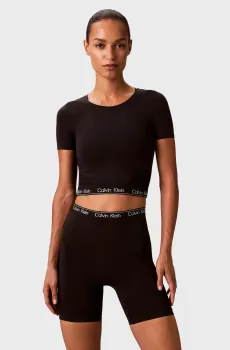 Женский черный топ SLEEVE Черный XL Calvin Klein LV00QF8342