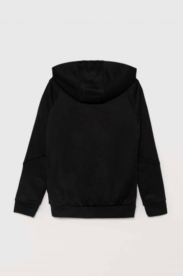 Детская кофта adidas Performance TIRO24 TRHOODY цвет чёрный с капюшоном с аппликацией IJ9960 Детская кофта adidas Performance TIRO24 TRHOODY цвет чёрный с капюшоном с аппликацией IJ9960