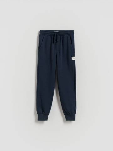 Reserved - Бавовняні джоггери - темно-синій - 783DO-59X