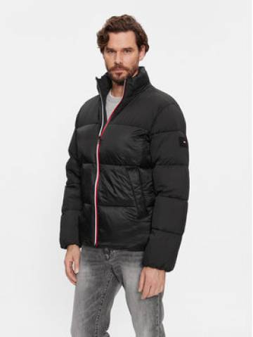 Tommy Hilfiger Пуховик Tech Stand Collar MW0MW27586 Чорний Regular Fit Tommy Hilfiger Пуховик Tech Stand Collar MW0MW27586 Чорний Regular Fit