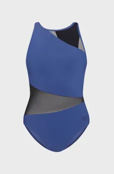 Женский темно-синий купальник MESH ANGLE SWIMSUIT VENT BACK Синий 46 Arena 010191-700