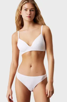 Женский белый бюстгальтер WIRE FREE T SHIRT BRA Белый 32A Calvin Klein LV00QF8013