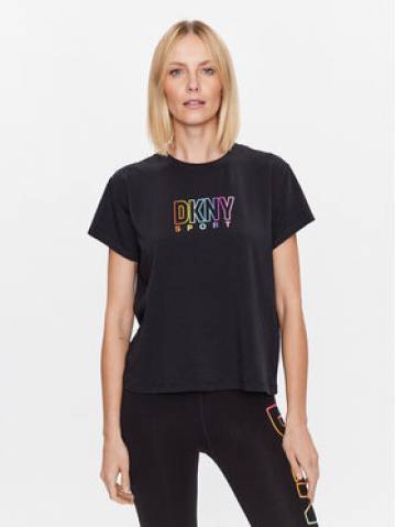 DKNY Sport Футболка DP3T8782 Чорний Classic Fit DKNY Sport Футболка DP3T8782 Чорний Classic Fit