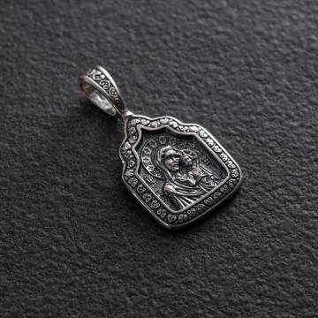 Серебряная ладанка "Казанская Божья Матерь" 132993 Серебряная ладанка "Казанская Божья Матерь" 132993