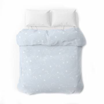 Пододеяльник бязевый Home Line Васильки, белые на голубом, 145*215 см (173542) Пододеяльник бязевый Home Line Васильки, белые на голубом, 145*215 см (173542)