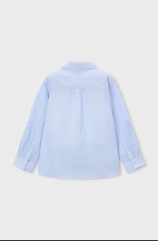 Детская рубашка с примесью льна Mayoral