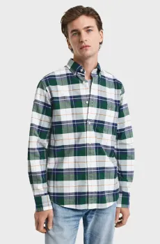 Мужская рубашка в клетку REG CLASSIC OXFORD CHECK Разноцветный L Gant 3250147