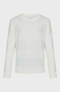 Мужской белый джемпер TONAL BARSTRIPED Белый XL Gant 8040182