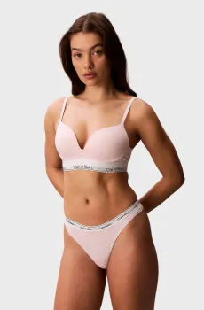Женские пудровые трусики THONG Розовый L Calvin Klein 000QD5043E