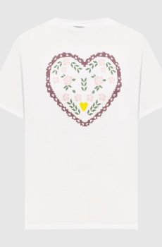 Белая футболка TENUE с принтом