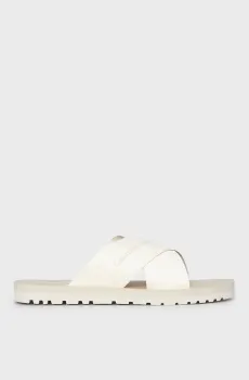 Мужские бежевые слайдеры CROSS SANDAL SLIPON RP IN BTW Бежевый 41 Calvin Klein YM0YM00942