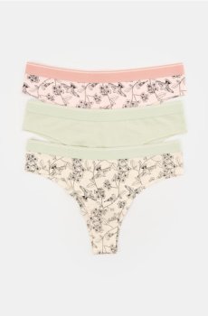 Труси-бразиліана, 3 пари - різнобарвний