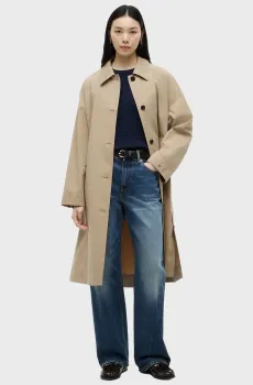 Женский бежевый плащ COTTON Бежевый XXS Tommy Hilfiger WW0WW49842