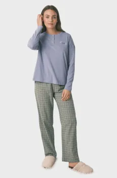 Женская пижама (лонгслив, брюки) Разноцветный XL womensecret 3592478