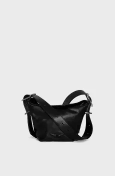 Женская черная кожаная сумка Baby Jane Черный ONESIZE ZADIG&VOLTAIRE LWBA03854_BLACKFW25