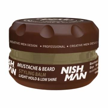 Бальзам для укладки бороды и усов Nishman Beard & Mustache Styling Balm, 100 мл Бальзам для укладки бороды и усов Nishman Beard & Mustache Styling Balm, 100 мл