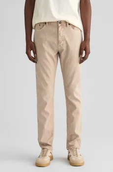 Мужские бежевые джинсы COT/LINEN SLIM Бежевый 33-32 Gant 1000305