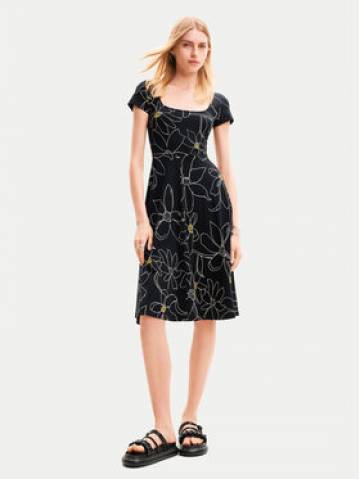 Desigual Літня сукня Margaritis 24SWVK55 Чорний Regular Fit Desigual Літня сукня Margaritis 24SWVK55 Чорний Regular Fit