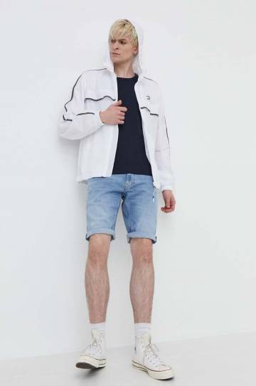 Хлопковая футболка Superdry мужской цвет синий Хлопковая футболка Superdry мужской цвет синий