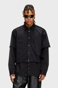 Мужская черная рубашка S-GASTON-O CAMICIA Черный 52 Diesel A16199 0KNAI