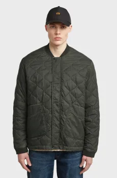 Мужской темно-зеленый бомбер Quilted Зеленый XXL G-Star RAW D26878,E063