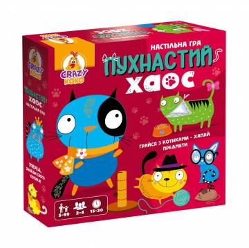 Игра развлекательная настольная Vladi Toys Пушистый хаос, 26*6*26 см, от 5 лет, 25 элементов VT8055-32) Игра развлекательная настольная Vladi Toys Пушистый хаос, 26*6*26 см, от 5 лет, 25 элементов VT8055-32)