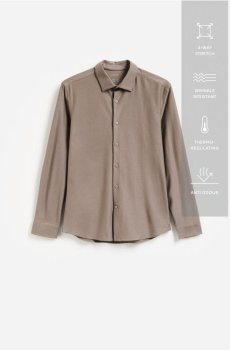 Reserved - Рубашка slim fit - бежевий - VM155-80X