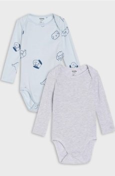 Боді, 2 шт. - блакитний