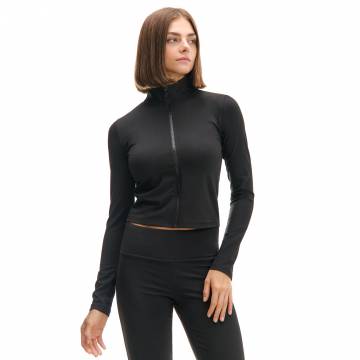 Cropp - Блузка з застібкою-блискавкою - чорний Cropp - Блузка з застібкою-блискавкою - чорний
