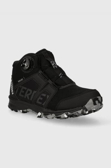 Детские ботинки adidas TERREX IF7508 BOA MID R.RD CBLACK/FTWWHT цвет чёрный Детские ботинки adidas TERREX IF7508 BOA MID R.RD CBLACK/FTWWHT цвет чёрный
