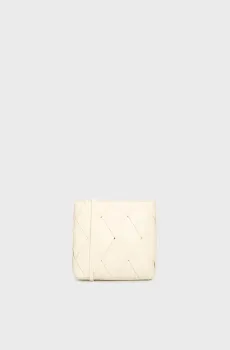 Женская белая сумка CK WOVEN SQUARE CROSSBODY Белый ONESIZE Calvin Klein K60K612991
