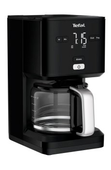 Капельная кофеварка Tefal Smart & Light черная, 1.25 л (CM600810)