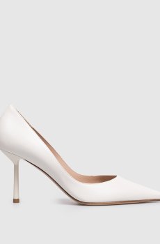 Белые кожаные туфли Bella