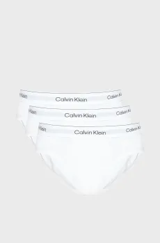 Мужские белые брифы (3 шт) HIP BRIEF Белый L Calvin Klein LV00NB4388