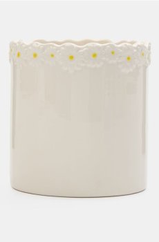 Весняна сушарка для посуду з ромашковим мотивом - білий